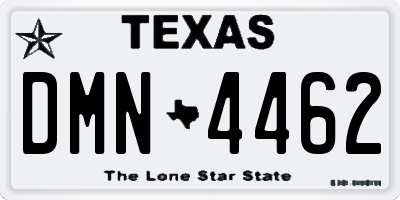TX license plate DMN4462