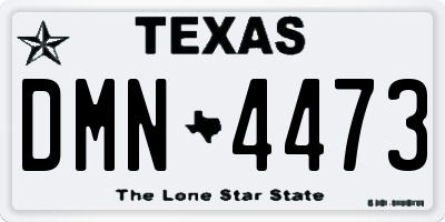 TX license plate DMN4473