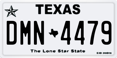 TX license plate DMN4479