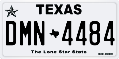 TX license plate DMN4484