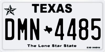 TX license plate DMN4485