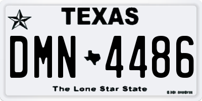 TX license plate DMN4486