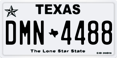 TX license plate DMN4488