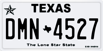 TX license plate DMN4527