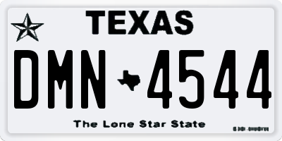 TX license plate DMN4544