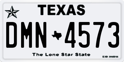 TX license plate DMN4573