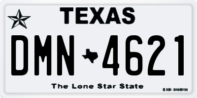 TX license plate DMN4621