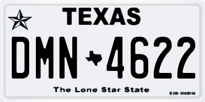 TX license plate DMN4622