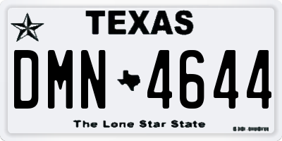 TX license plate DMN4644