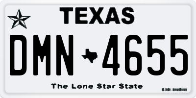 TX license plate DMN4655
