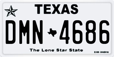 TX license plate DMN4686