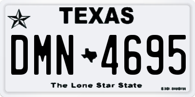 TX license plate DMN4695