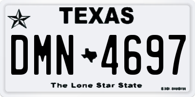 TX license plate DMN4697