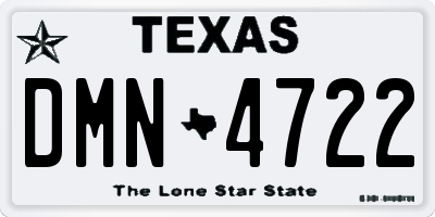 TX license plate DMN4722
