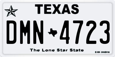 TX license plate DMN4723