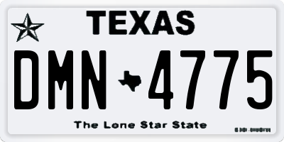 TX license plate DMN4775