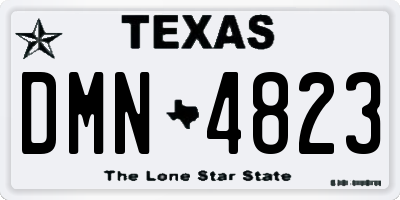 TX license plate DMN4823