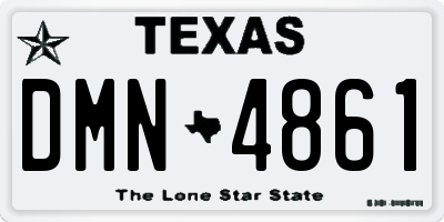 TX license plate DMN4861
