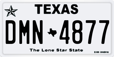 TX license plate DMN4877