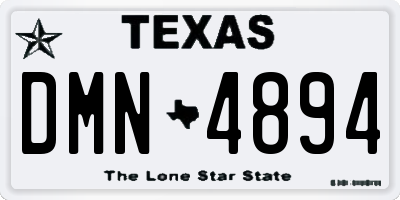 TX license plate DMN4894