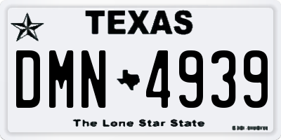 TX license plate DMN4939