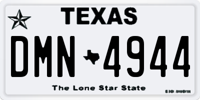 TX license plate DMN4944