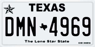 TX license plate DMN4969