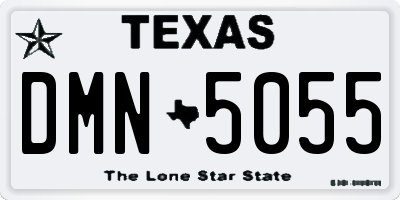 TX license plate DMN5055
