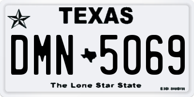 TX license plate DMN5069
