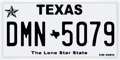 TX license plate DMN5079