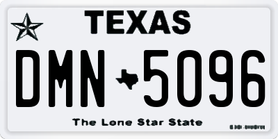 TX license plate DMN5096