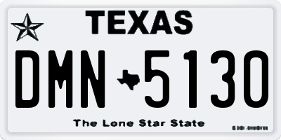 TX license plate DMN5130