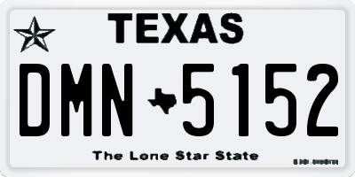 TX license plate DMN5152