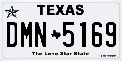 TX license plate DMN5169