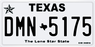 TX license plate DMN5175