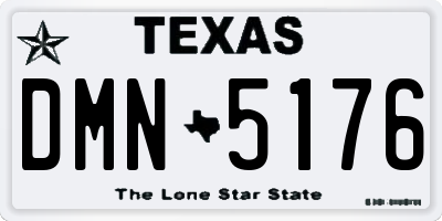 TX license plate DMN5176
