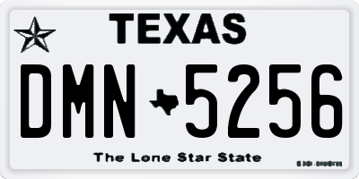 TX license plate DMN5256