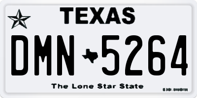 TX license plate DMN5264