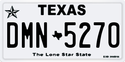 TX license plate DMN5270
