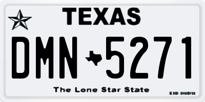 TX license plate DMN5271