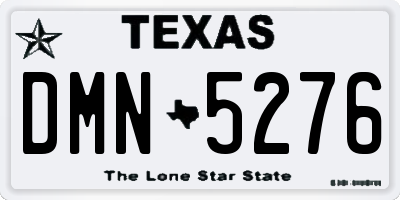 TX license plate DMN5276