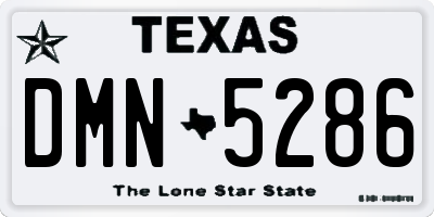 TX license plate DMN5286