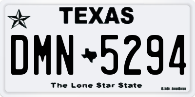 TX license plate DMN5294