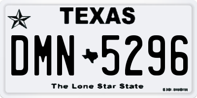 TX license plate DMN5296