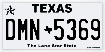 TX license plate DMN5369