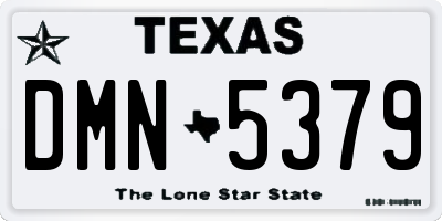 TX license plate DMN5379