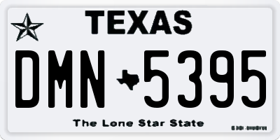 TX license plate DMN5395