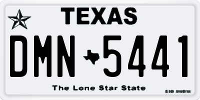 TX license plate DMN5441