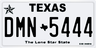 TX license plate DMN5444