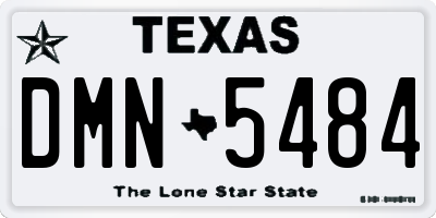 TX license plate DMN5484